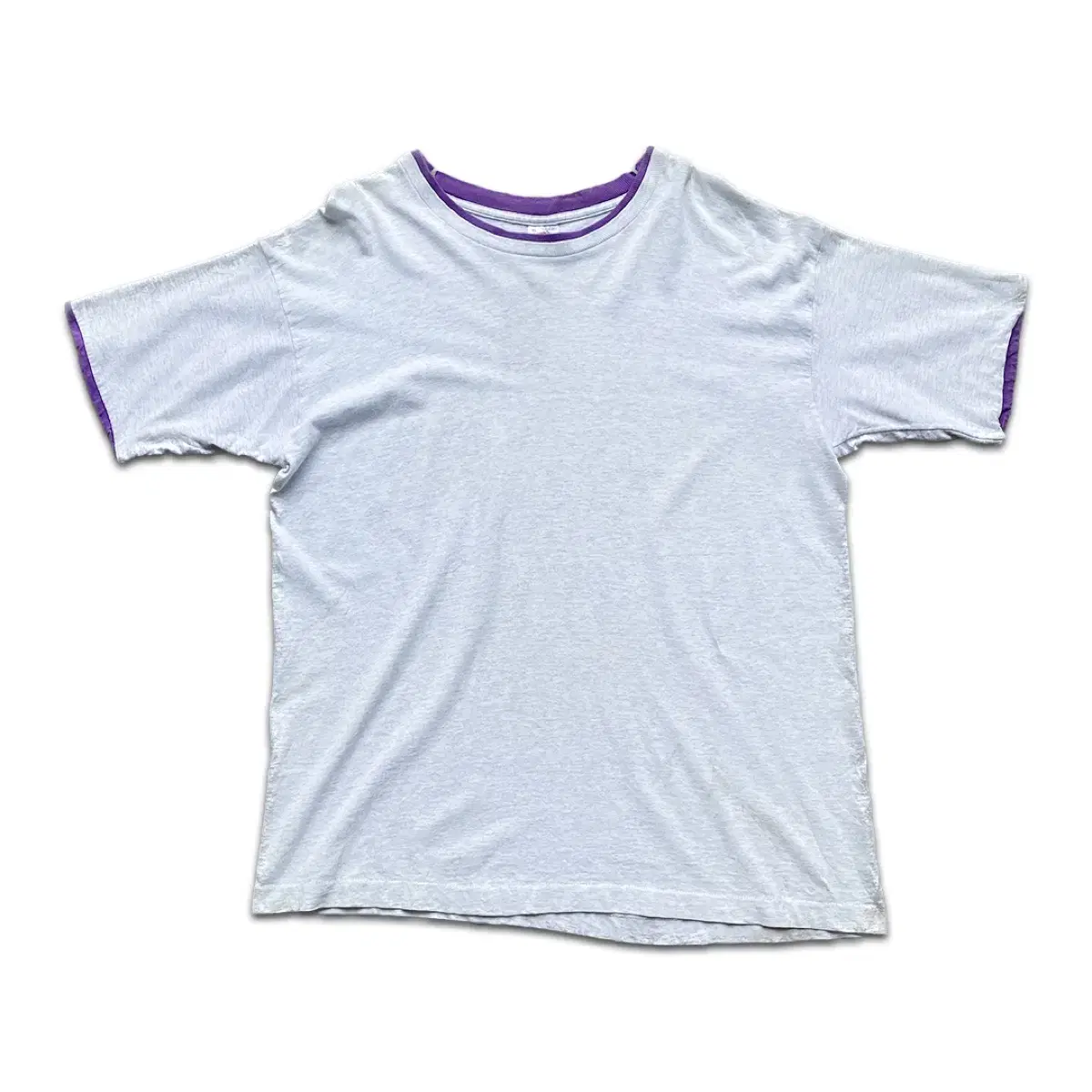 90s Double color blank tee