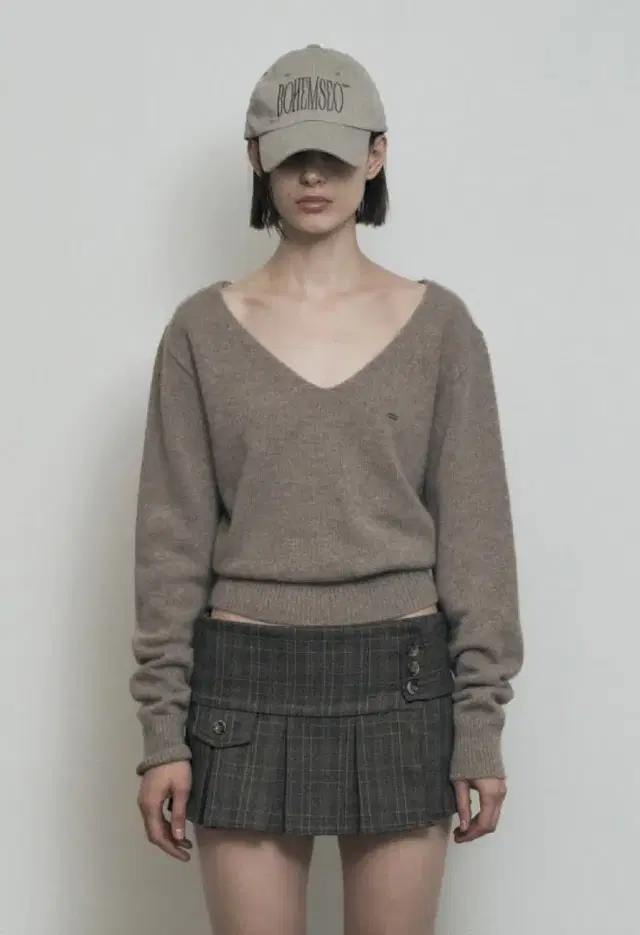 보해미안서울 23 F/W PLEATED WRAP SKIRT