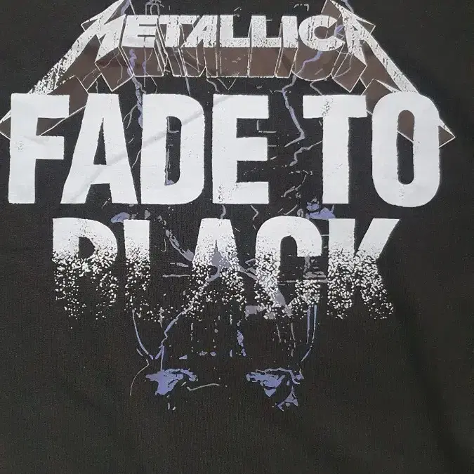 새상품)Metallica-fade to black 남녀공용 코튼반팔티95