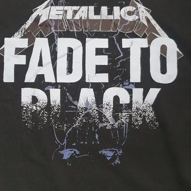 새상품)Metallica-fade to black 남녀공용 코튼반팔티95