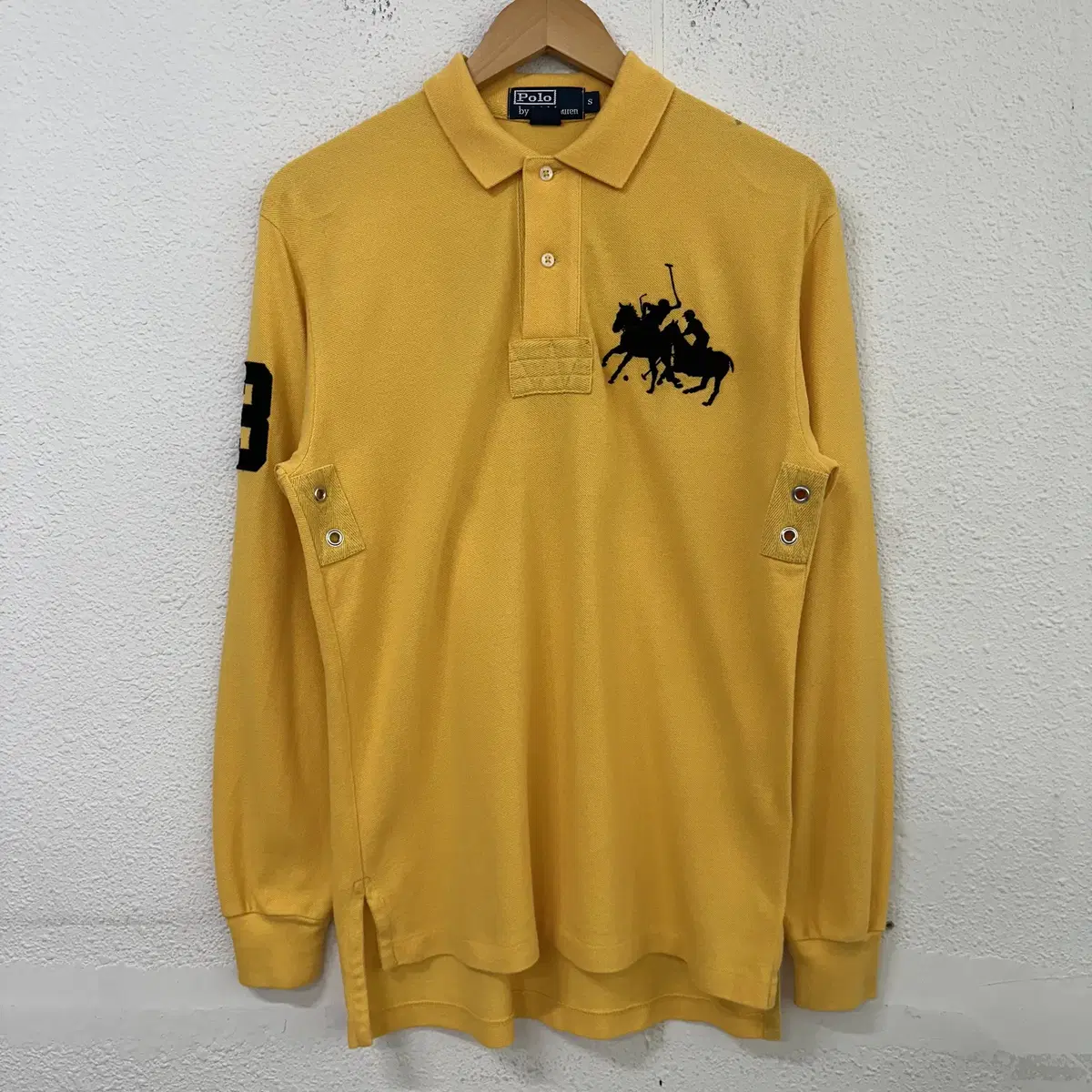 [S] Polo Ralph Lauren Double Pony Rugby PK Long Sleeve Karati Yellow 9620