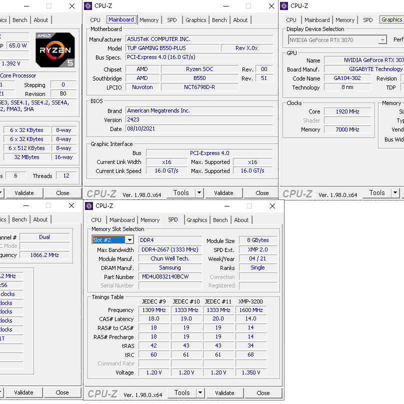 5600x  rtx3070 오버클럭 게이밍 데스크탑 컴퓨터팝니다