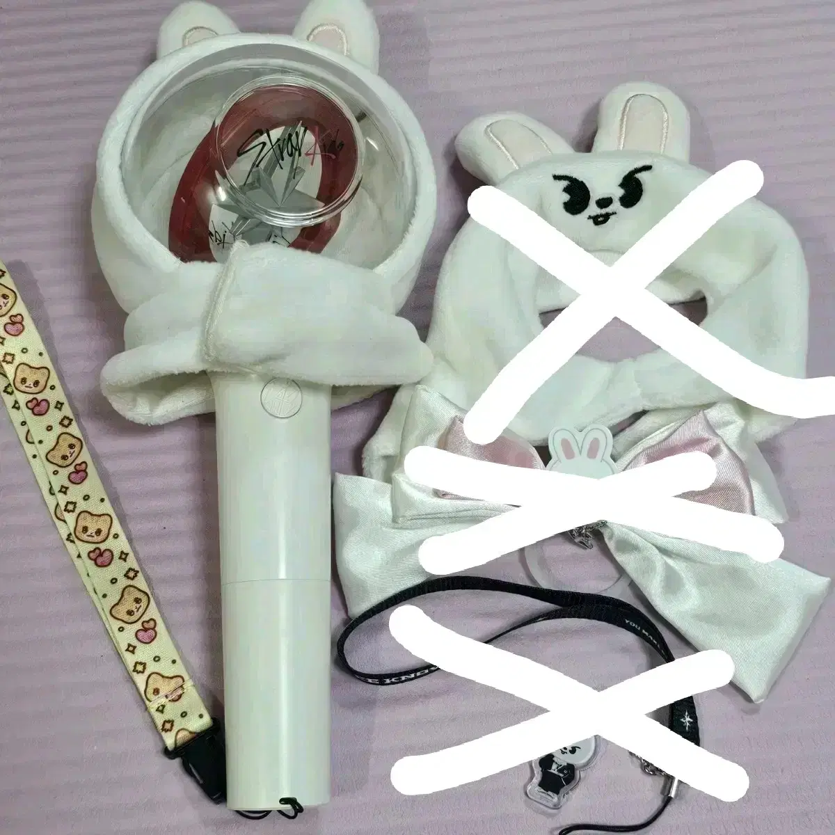 Straykids skz lee know Ribbits lightstick Cover Ribbon Strap Gulp Wts.