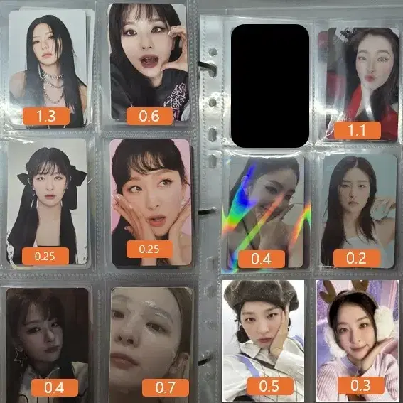 레드벨벳 아이린 슬기 웬디 조이 예리 단체 포카 판매 양도