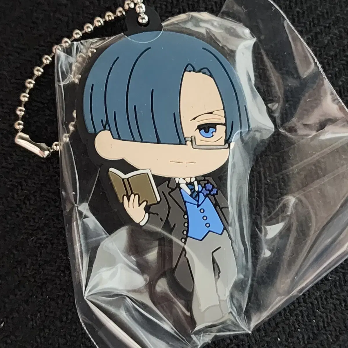 Black Butler Lawrence Bloomers Rubber Strap Keyring