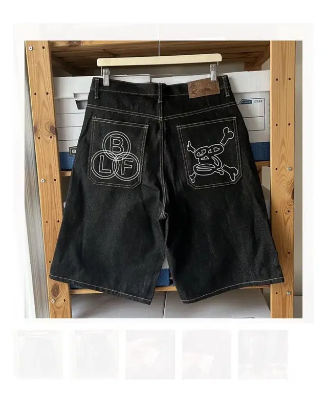 보이롱페이스 BLF denim shorts