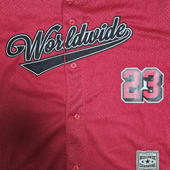 레드 베이스볼 져지 Red Baseball Jersey 2XL