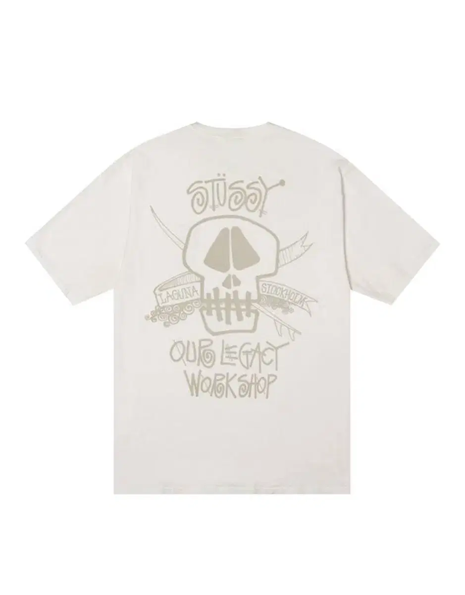 Stussy x Haregashi Workshop XL Surf Skull Pigmented Dyed T-Shirt