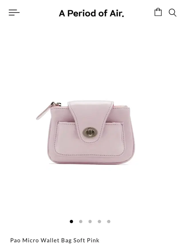 아포아 Pao Micro Wallet Bag Soft Pink 체인포함