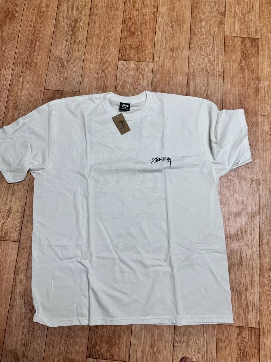 XL stussy stussy moderne e.ji vahn short sleeve tee white new for sale