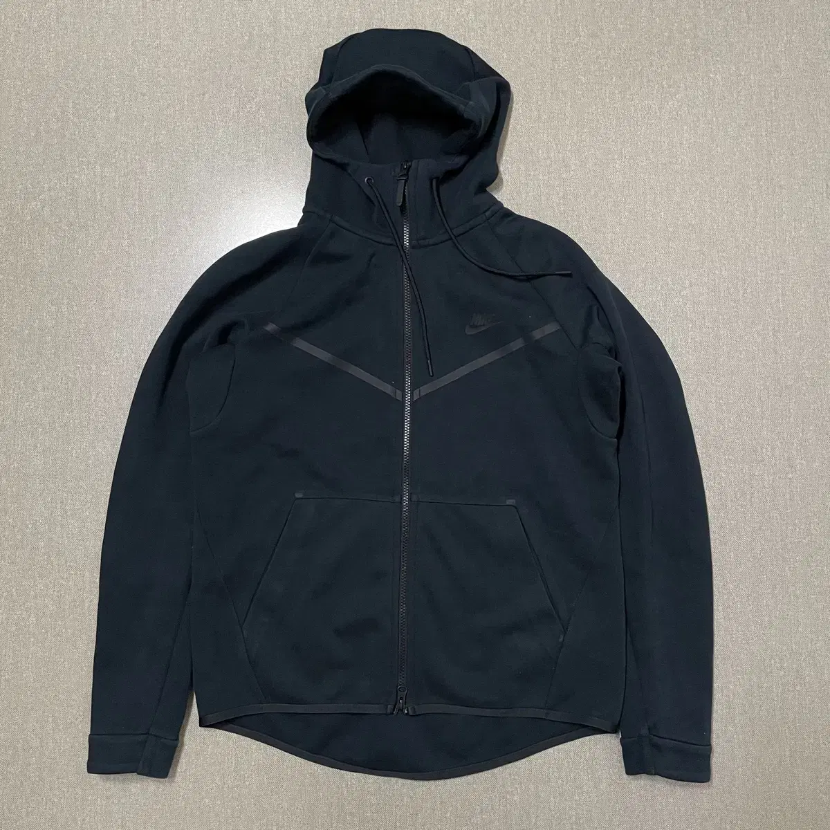 [TAPPO] Nike Hoodie Zip Up Swoosh Logo Black L