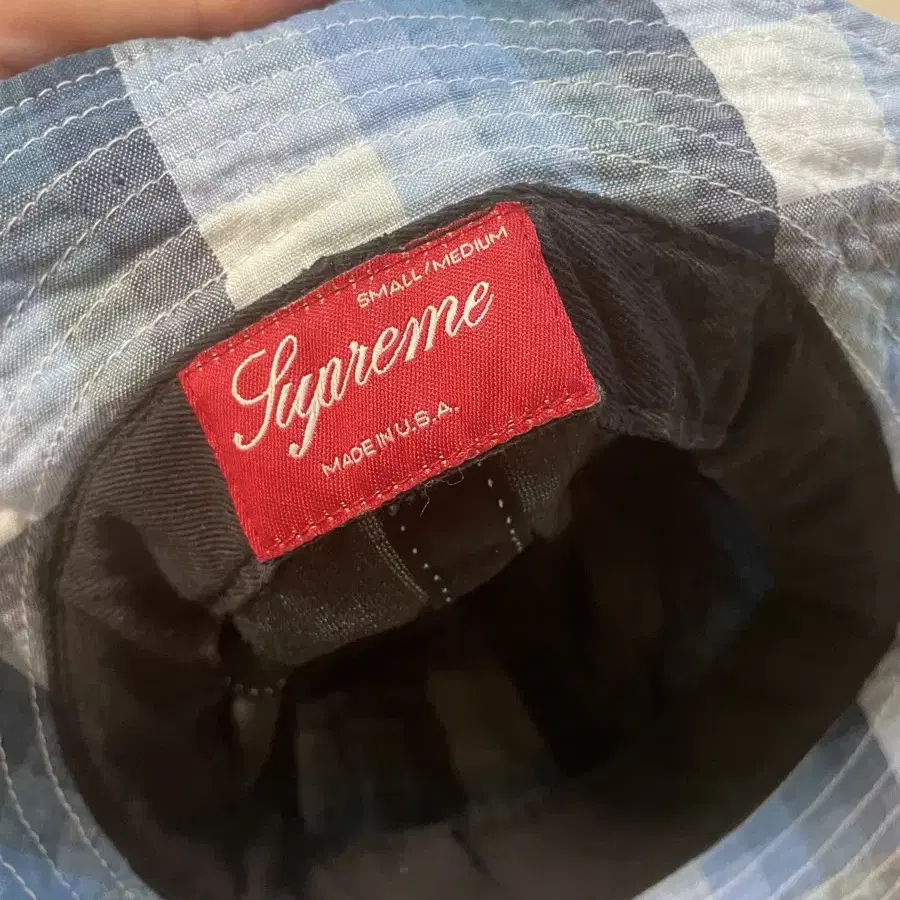 Supreme Plaid Bell Hat 슈프림 체크 버킷햇