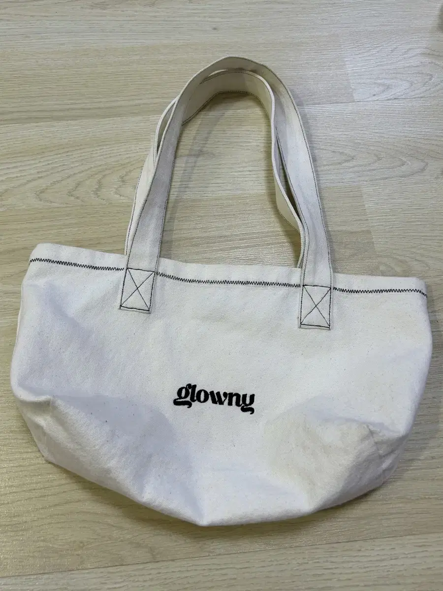 glowny canvas tote bag ivory 글로니 캔버스 토트백