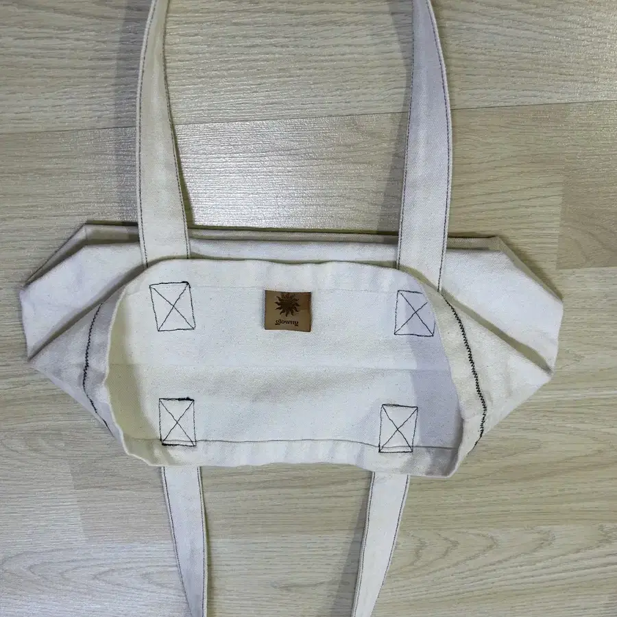 glowny canvas tote bag ivory 글로니 캔버스 토트백