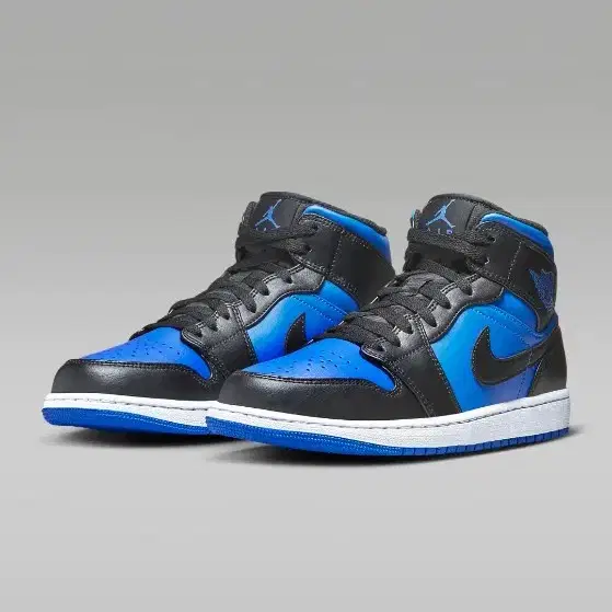 새상품) Air Jordan 1 Mid Black Royal Blue 2