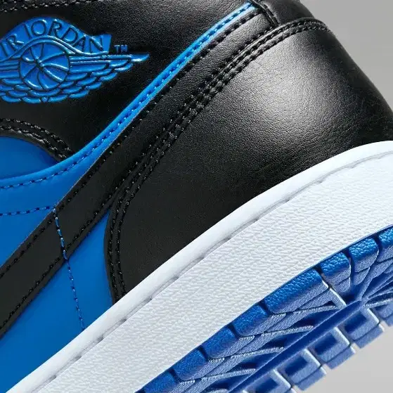 새상품) Air Jordan 1 Mid Black Royal Blue 2