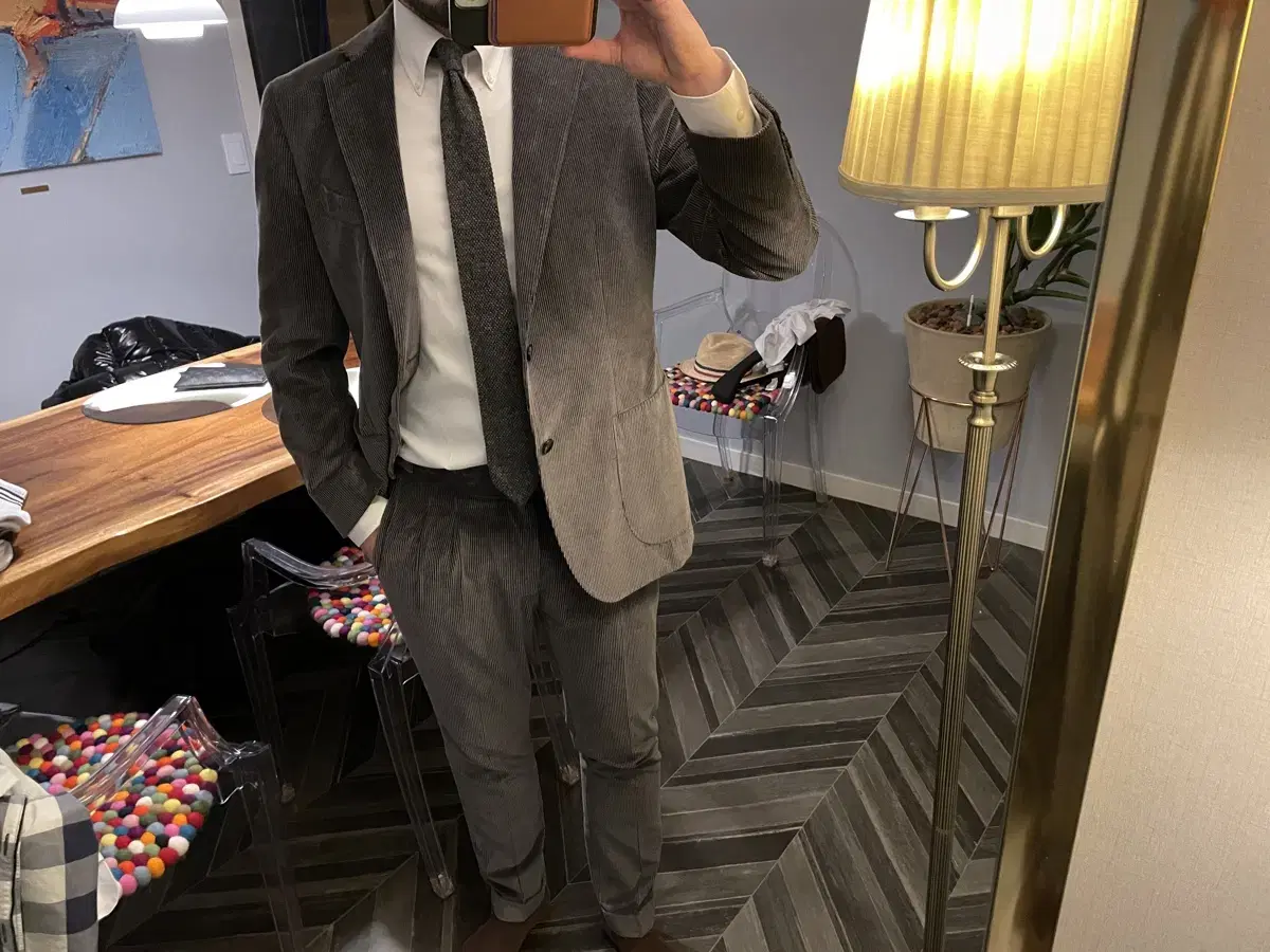 Suit Supply Corduroy Gray Setup 105