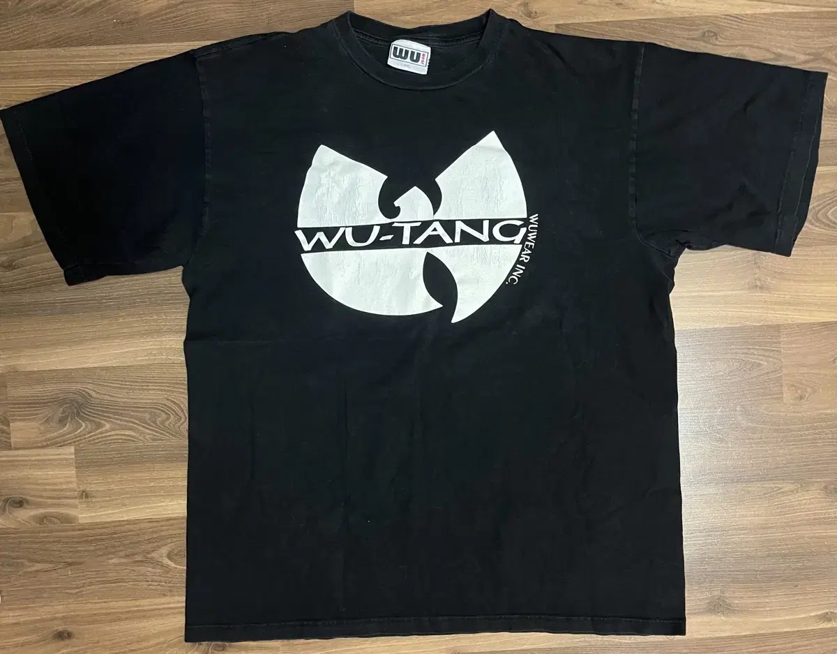 90s 빈티지 우탱 로고 반팔티 XXL wu tang 밴드티