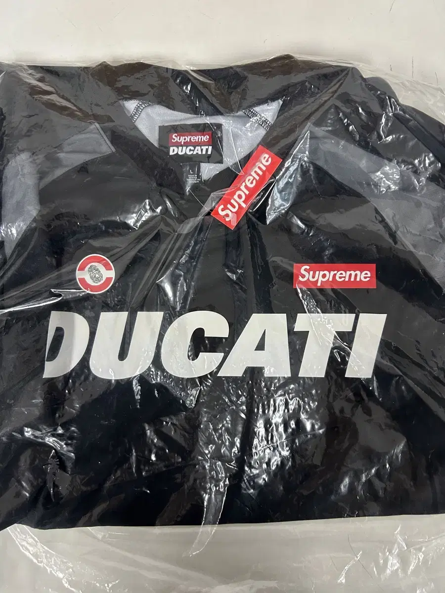 Supreme x Ducati Soccer Jersey Black - 24SS - Large