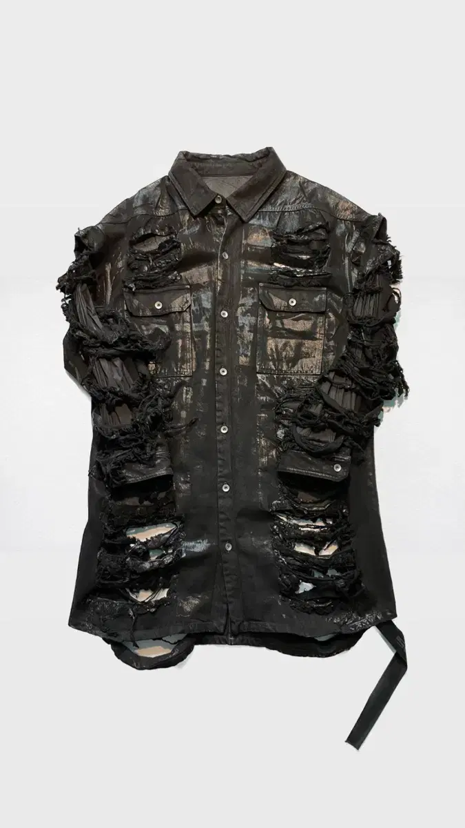 Rick Owens Wax Destroyer Overshirt M