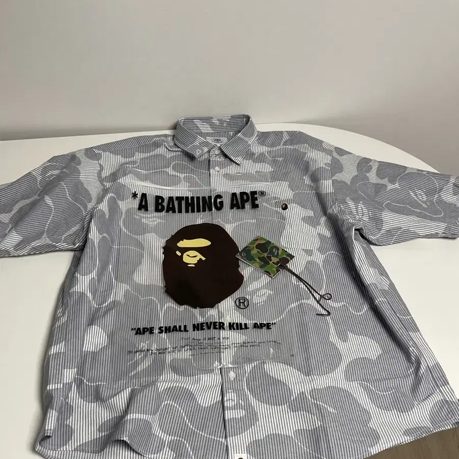 (3회착용) BAPE 베이프 반팔셔츠 XXL