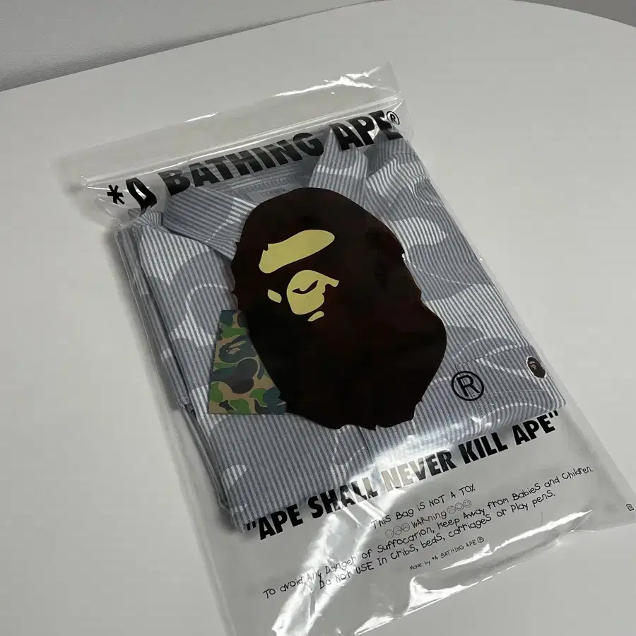 (3회착용) BAPE 베이프 반팔셔츠 XXL