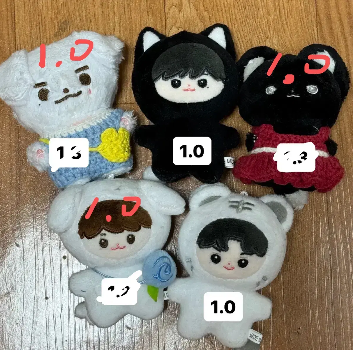 급처)) 제베원 10cm 인형 양도 (인형 모두 각1.0)