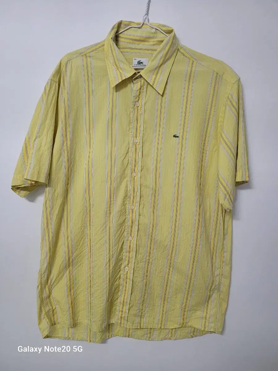 Men's Lacoste Short Sleeve Striped Shirt (110)