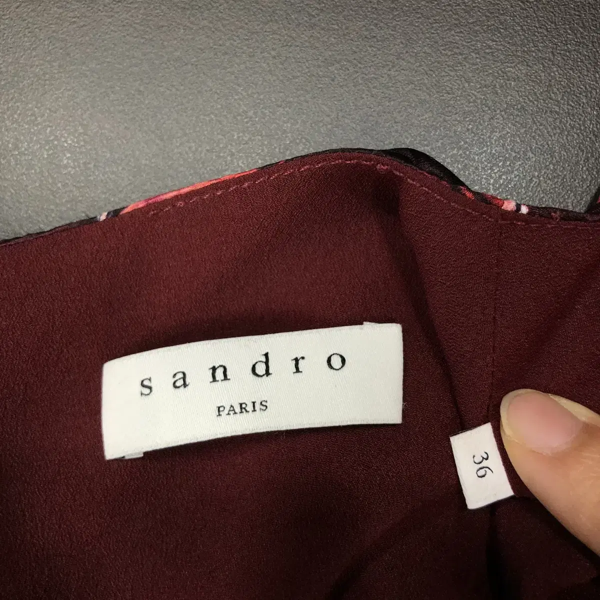 [ SANDRO ] 산드로 벨벳 원피스