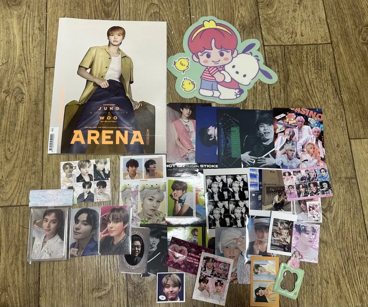 nct jungwoo jungwoo photocard arena magazine mousepad unofficial goods official goods dream haechan mark