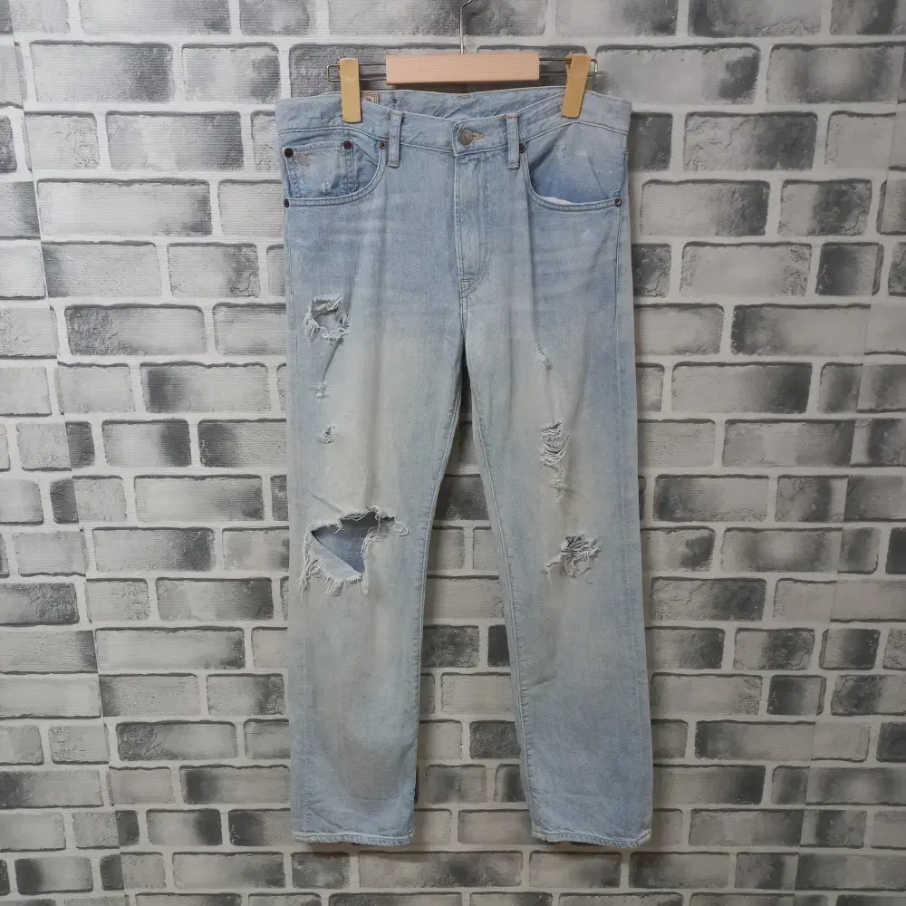 7-16/Pololalprene bloo Washed Vintage Jeans Men's