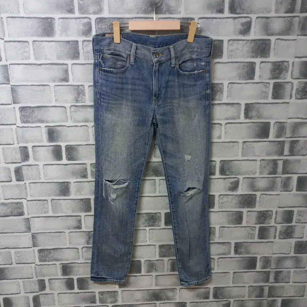 7-16/Pololalprene bloo Washed Vintage Jeans Men's