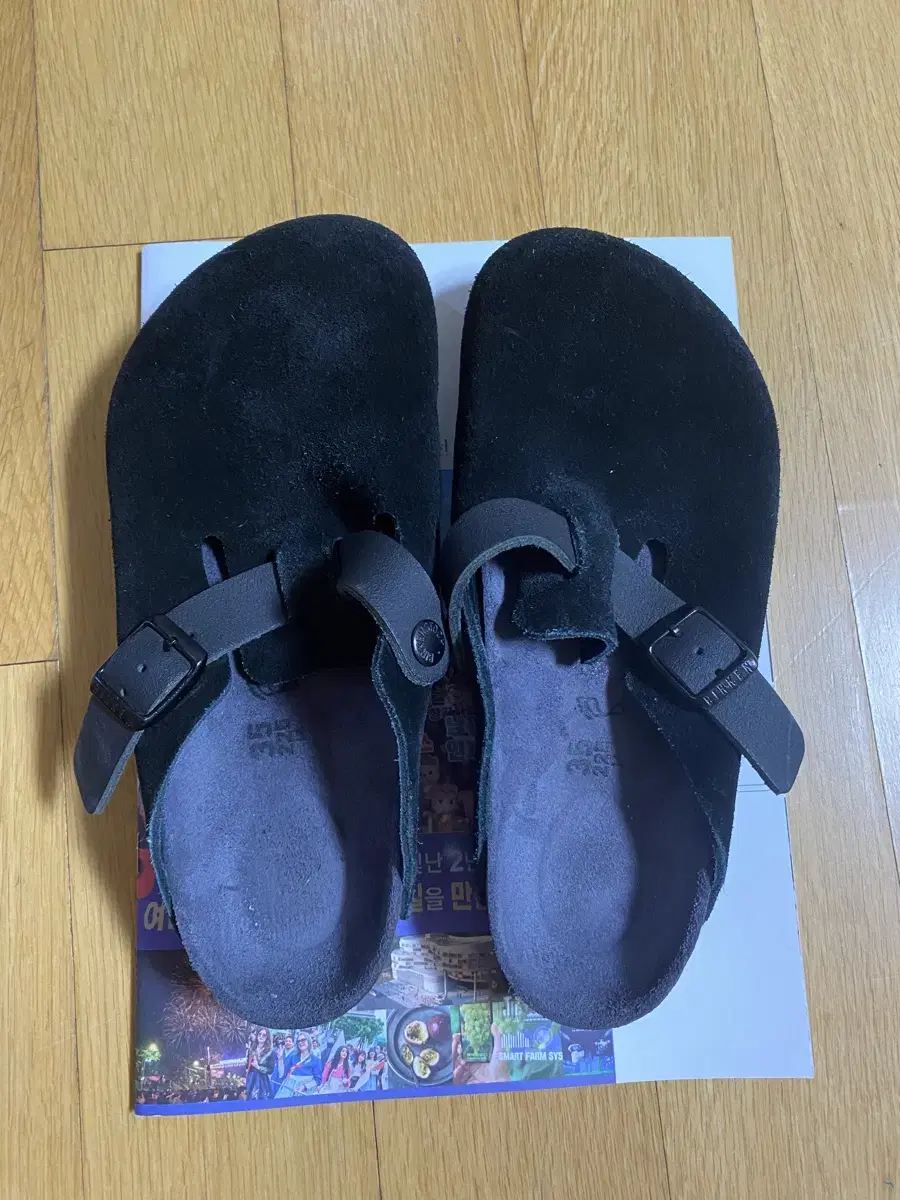 버켄스탁 Birkenstock 보스턴 타우페 35 블랙 225~230