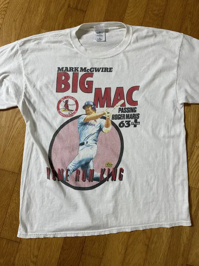 90s 마크 맥과이어 빈티지 티셔츠 XL