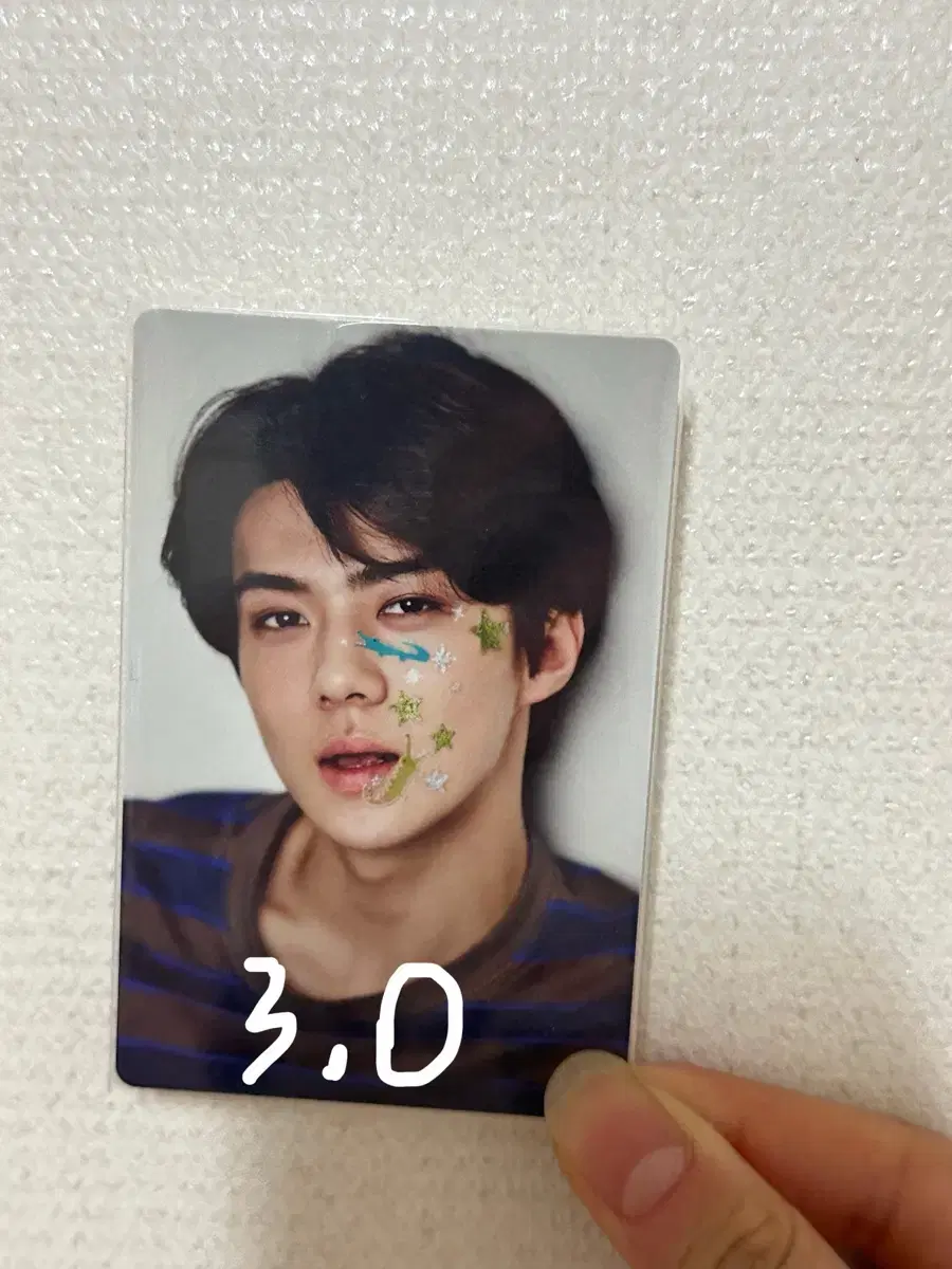 exo sehun seasons greetings photocard growl sehun agungbangsehun