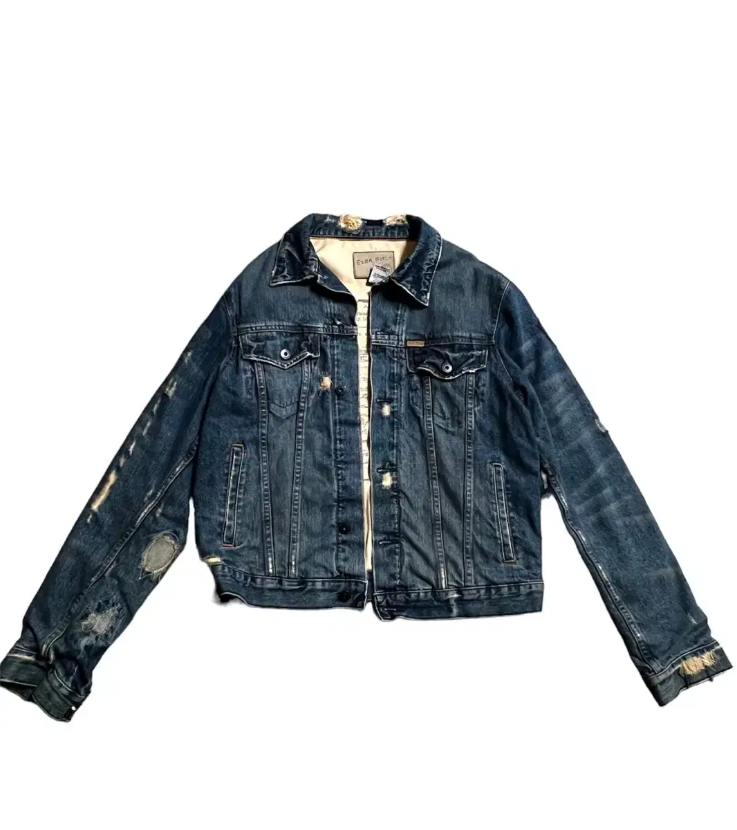 (Abercrombie) Ezra Peach Denim Jacket L