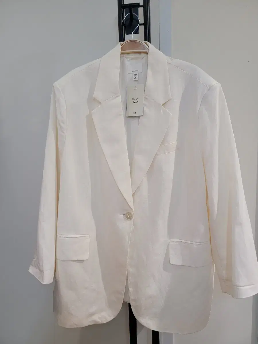 H&M에이치앤엠 여성용 오버사이즈 린넨 자켓 XL 택달린새제품