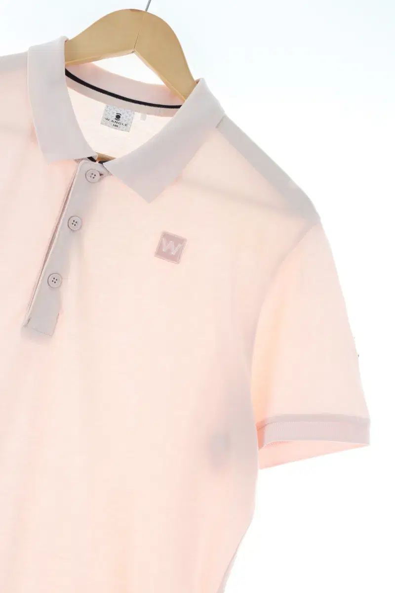 (XL) Wide-angle vahn short-sleeved kara T-shirt Light pink cotton Golf limited edition-DF01