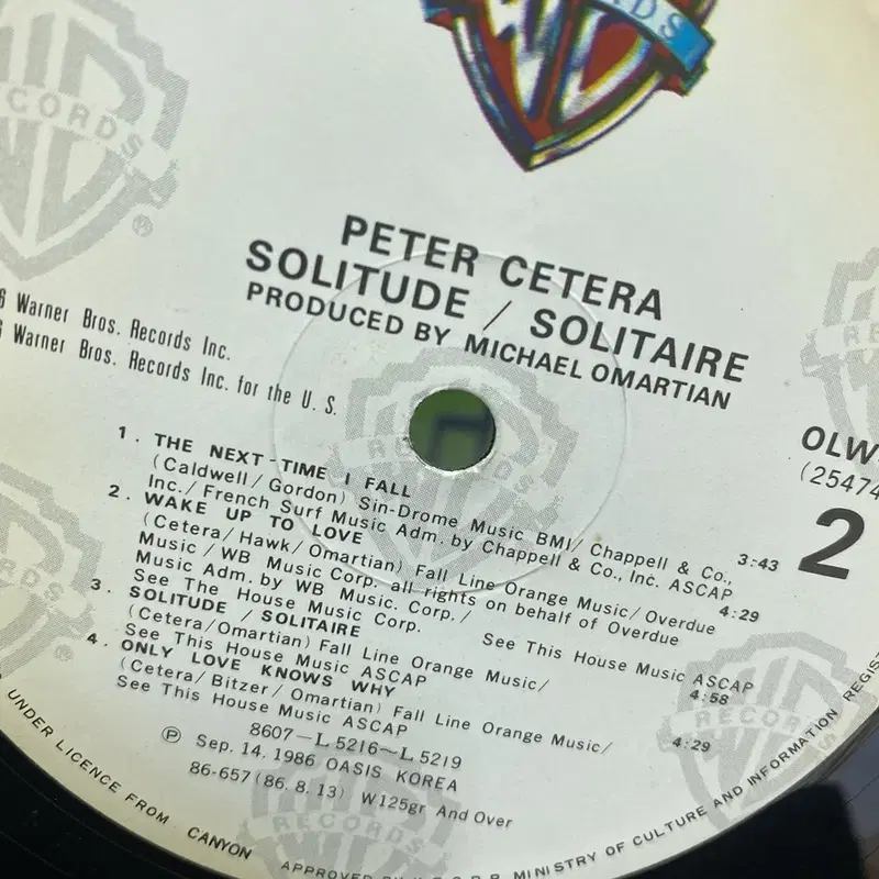 PETER CETERA LP / AA2814