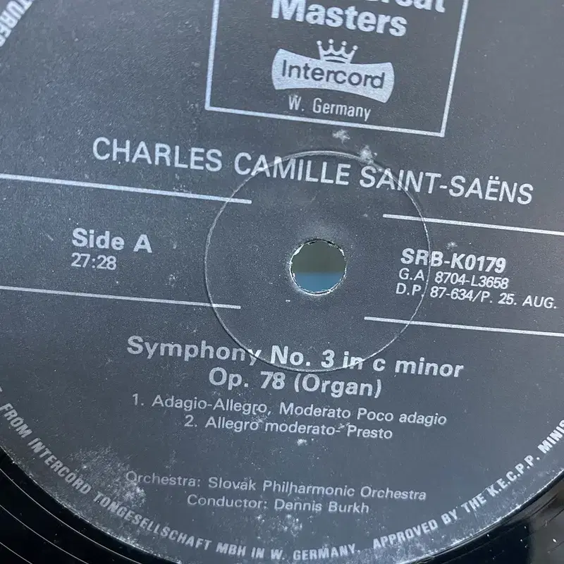 CAMILLE SAINT SAENS LP / AA2829