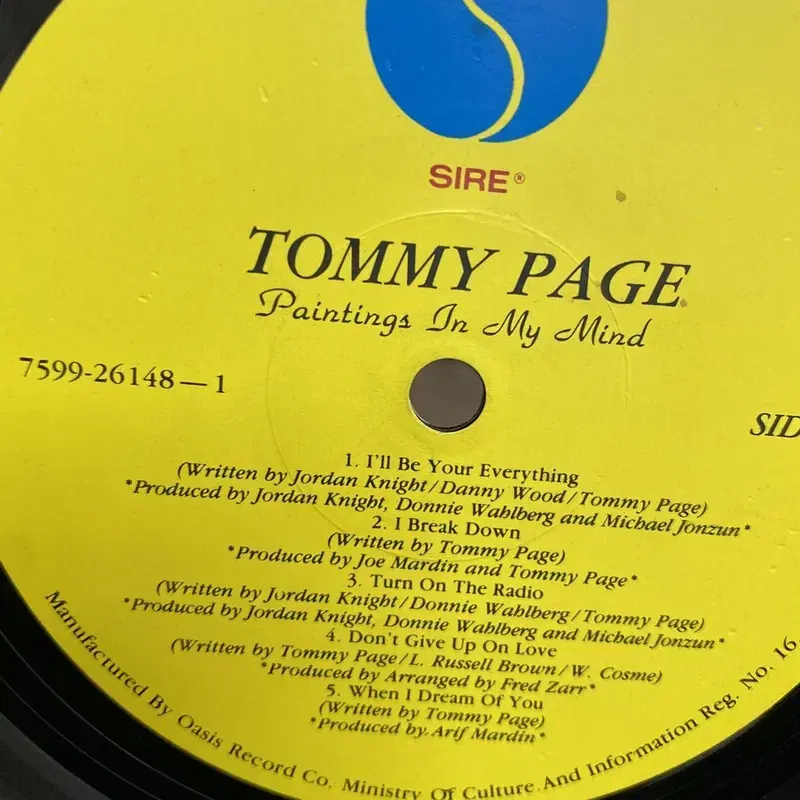 TOMMY PAGE  LP / AA2834