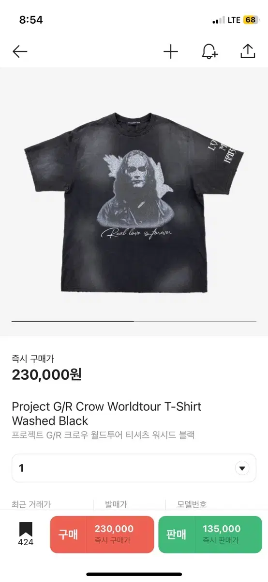 Grimes Project GR Worldtour T-Shirt One Size