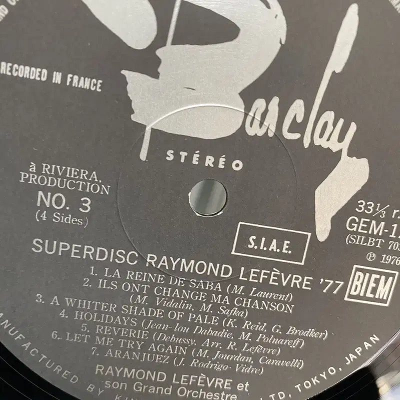 RAYMOND LEFEVRE  LP / AA2862