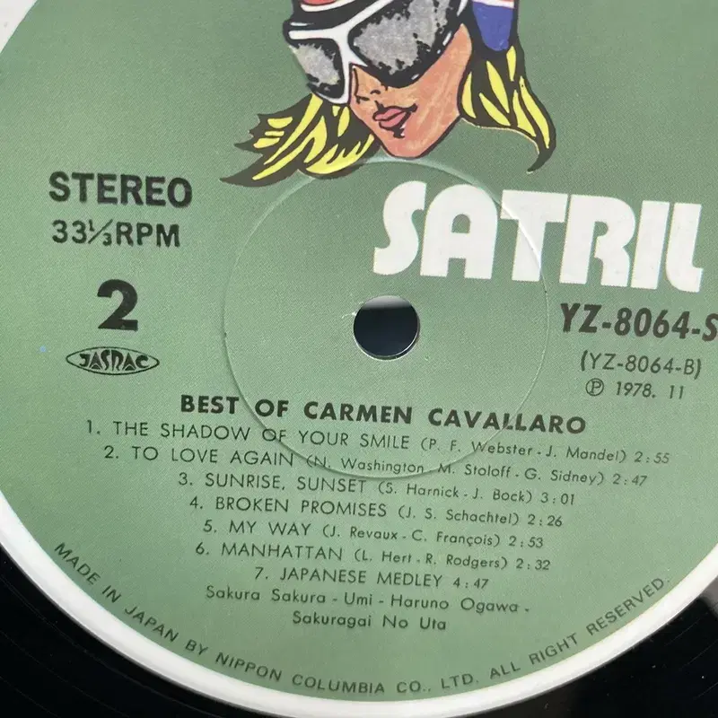 CARMEN CAVALLARO  LP / AA2864