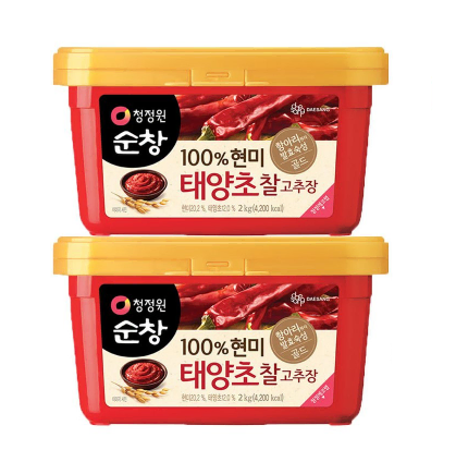 무료배송-청정원 순창 태양초 현미 찰고추장 2kg+2kg (4kg)