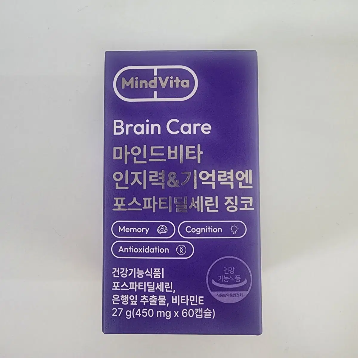 마인드비타 양재진 인지력 기억력엔 포 스파티딜세린 징코450mg 60캡슐