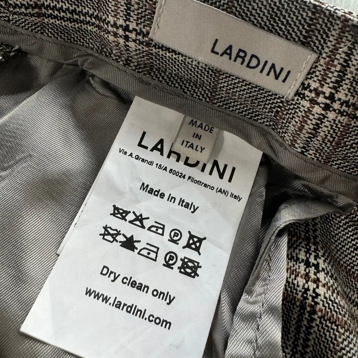 라르디니 LARDINI 여성 글렌체크 셋업 수트