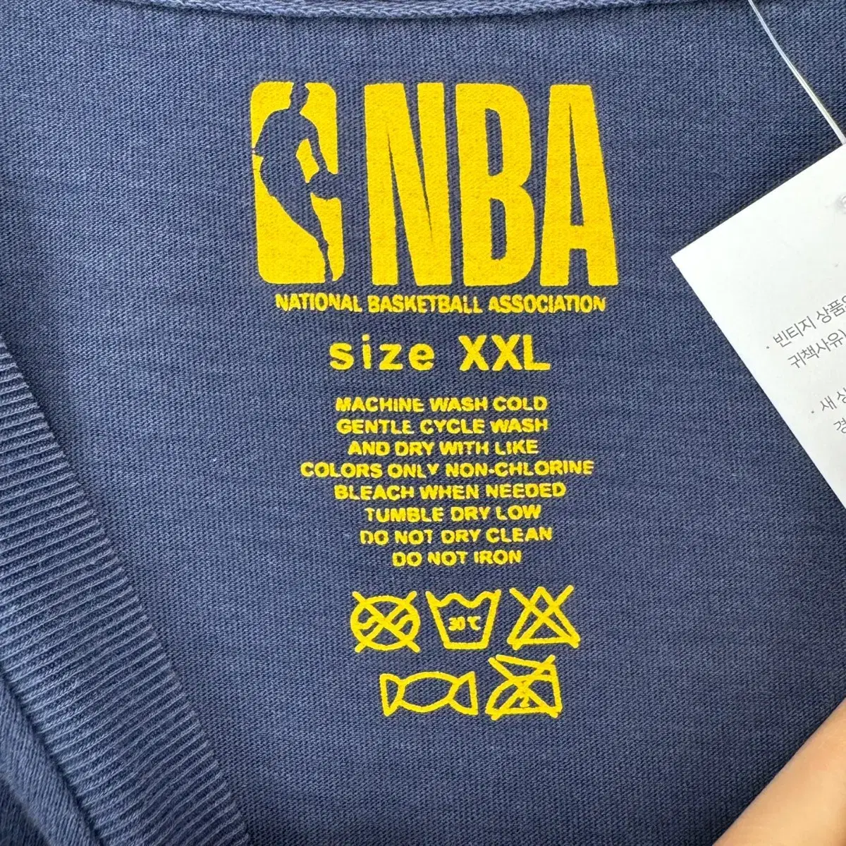 NBA 프린팅 반팔 티셔츠 (2XL size / NAVY)