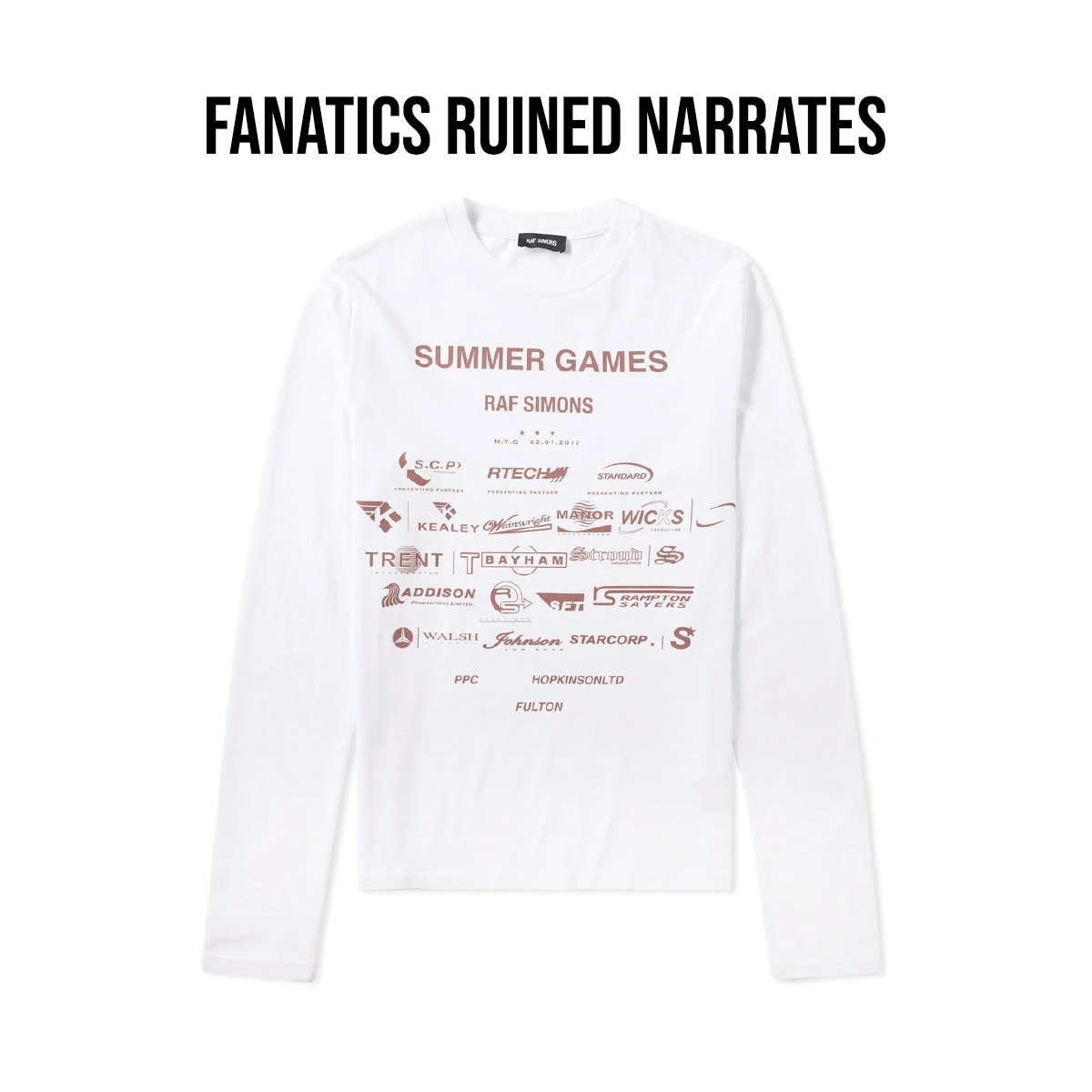 [S] Raf Simons Summer Games Long Sleeve T-Shirt