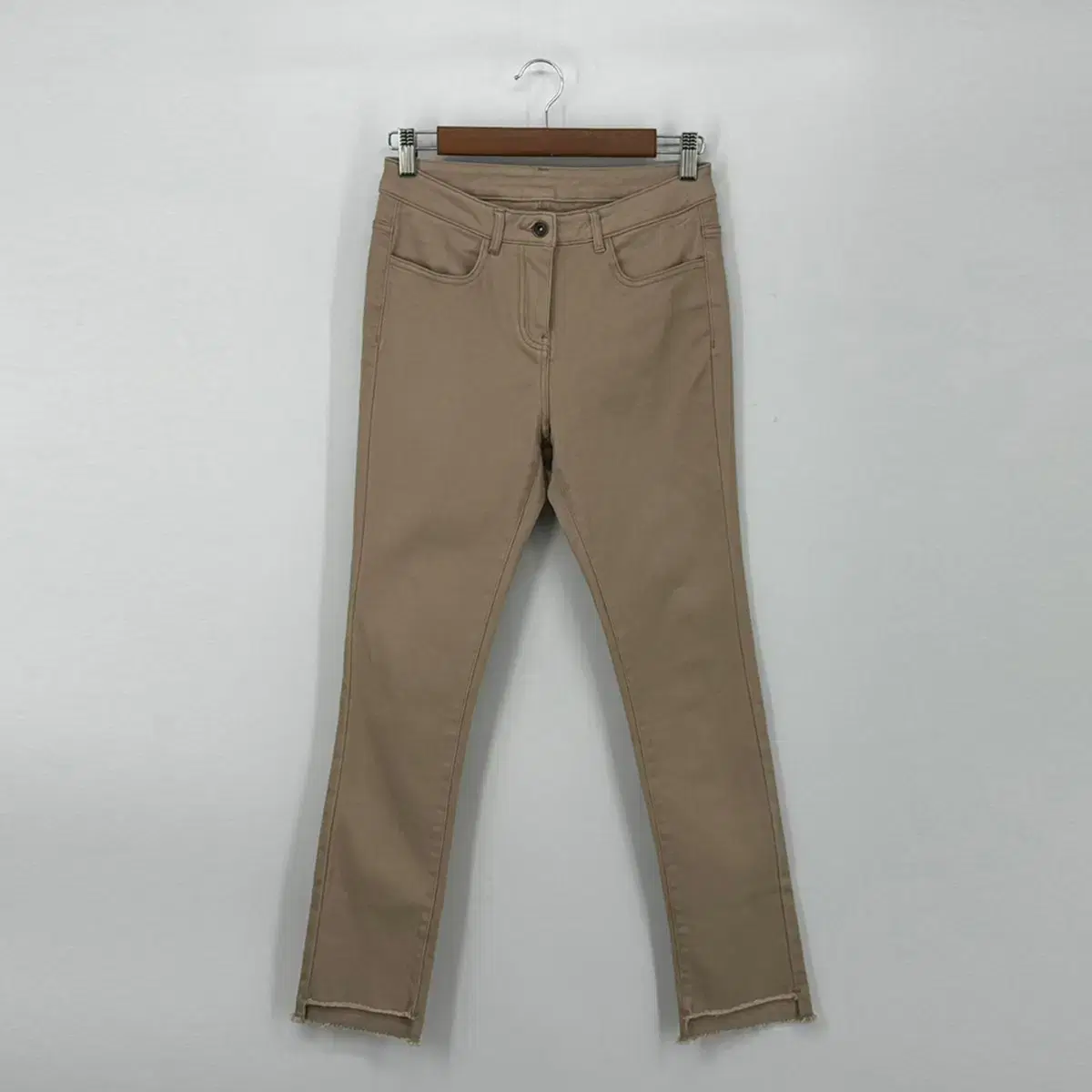 여성 슬림핏 면바지 (26 size / BEIGE)